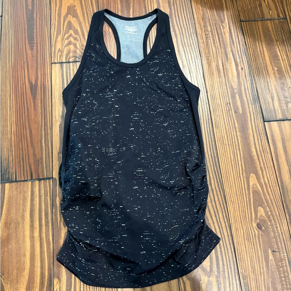 Athleta Black Speckled Tank Top
